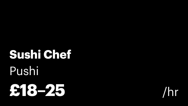 Sushi Chef