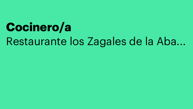 Cocinero/a