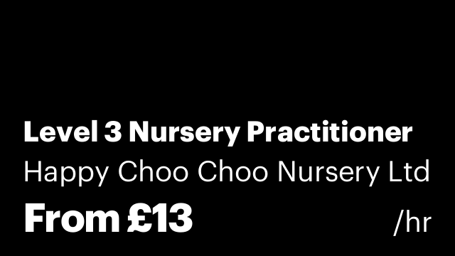 Level 3 Nursery Practitioner