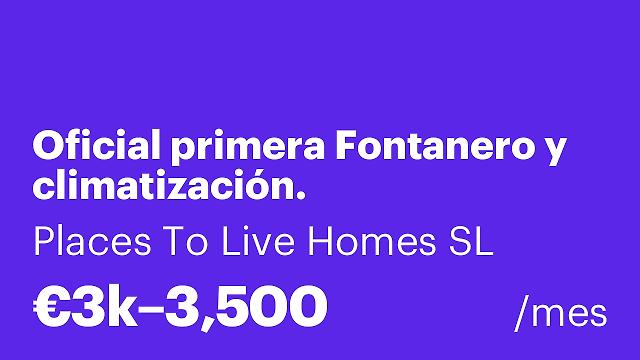 Oficial primera Fontanero y climatización.