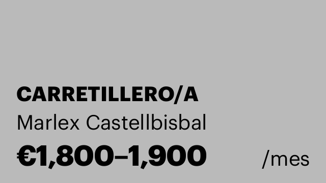 CARRETILLERO/A