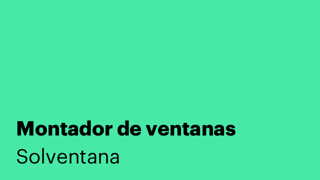 Montador de ventanas