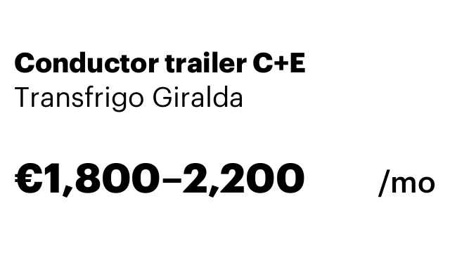 Conductor trailer C+E