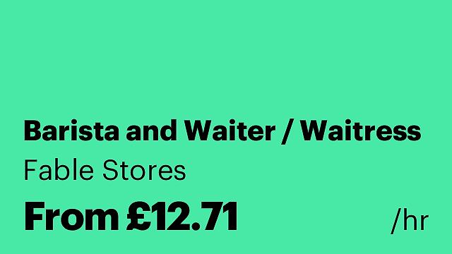 Barista and Waiter / Waitress
