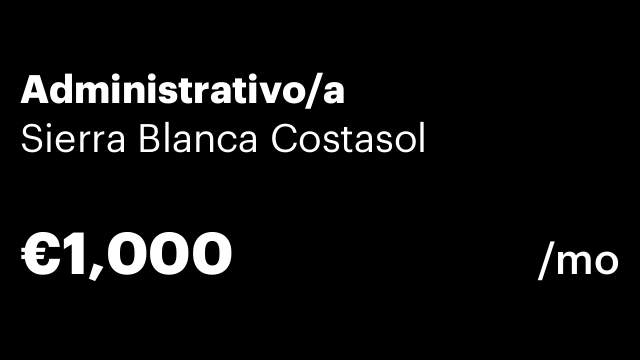 Administrativo/a