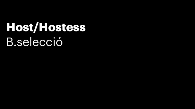 Host/Hostess