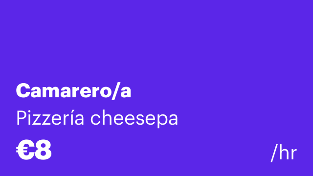 Camarero/a