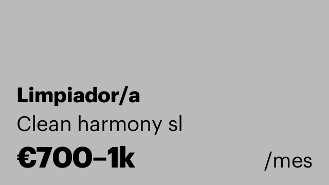Limpiador/a