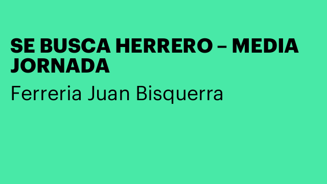 SE BUSCA HERRERO – MEDIA JORNADA