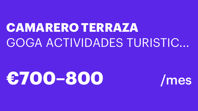 CAMARERO TERRAZA