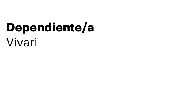 Dependiente/a