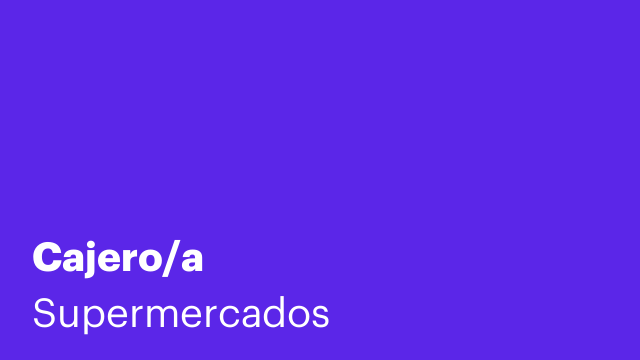 Cajero/a