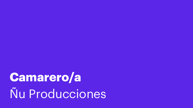 Camarero/a