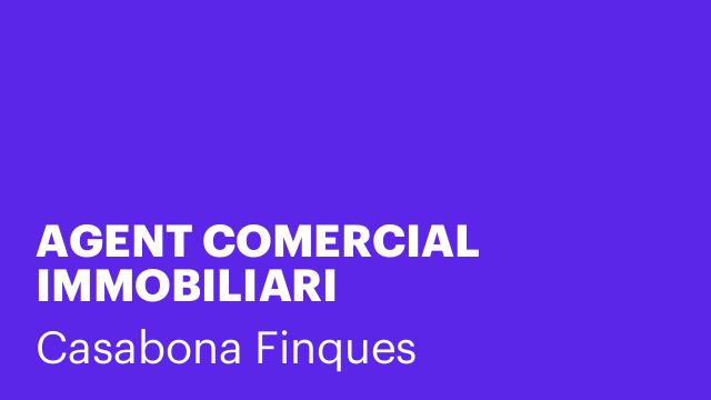 AGENT COMERCIAL IMMOBILIARI