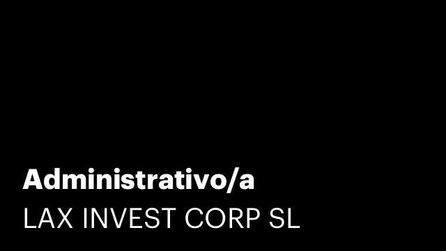 Administrativo/a