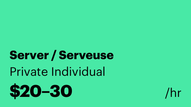 Server / Serveuse
