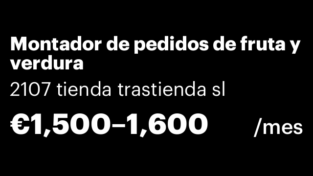 Montador de pedidos de fruta y verdura