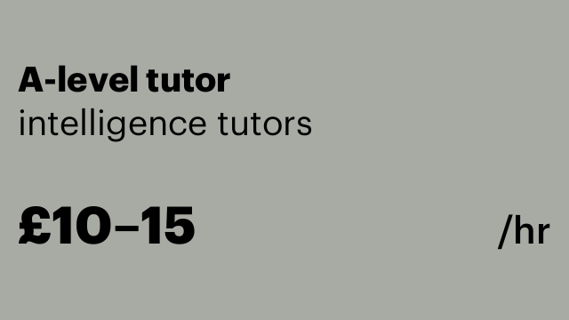 A-level tutor