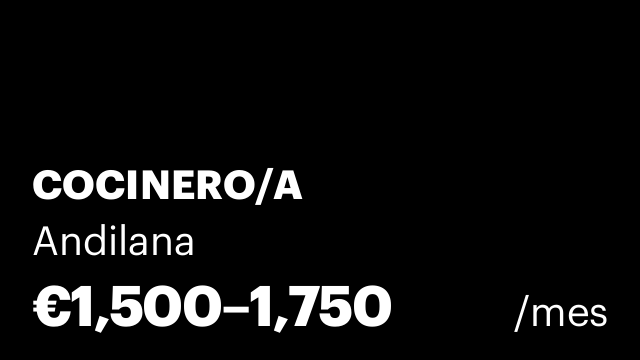 COCINERO/A