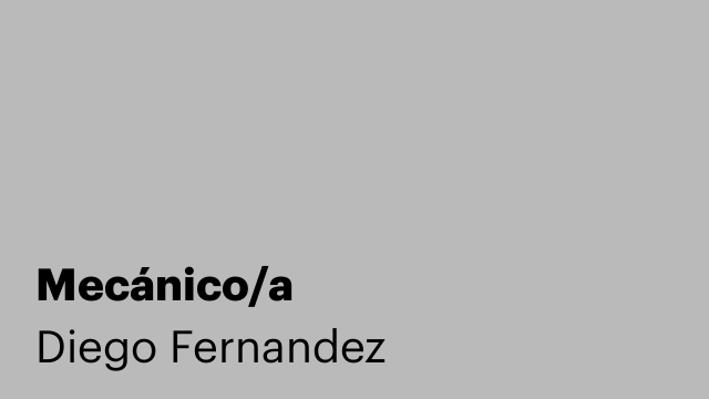 Mecánico/a