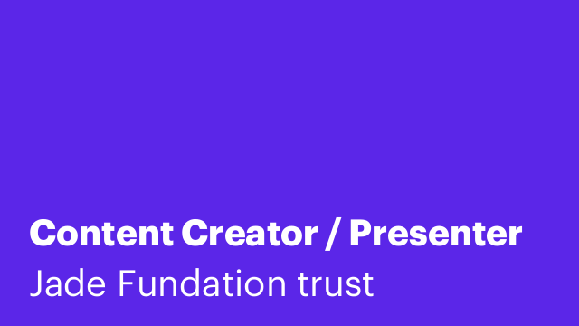 Content Creator / Presenter