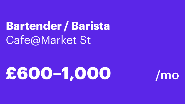 Bartender / Barista