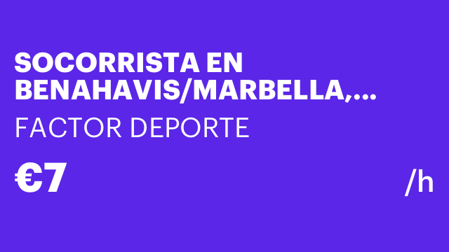SOCORRISTA EN BENAHAVIS/MARBELLA, MALAGA