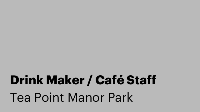 Drink Maker / Café Staff