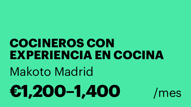 COCINEROS CON EXPERIENCIA EN COCINA ASIATICA