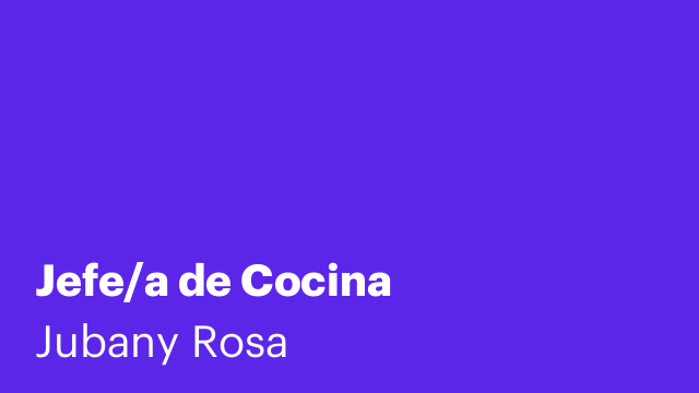 Jefe/a de Cocina