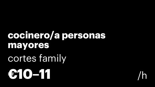 cocinero/a personas mayores
