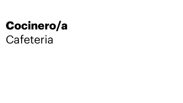 Cocinero/a