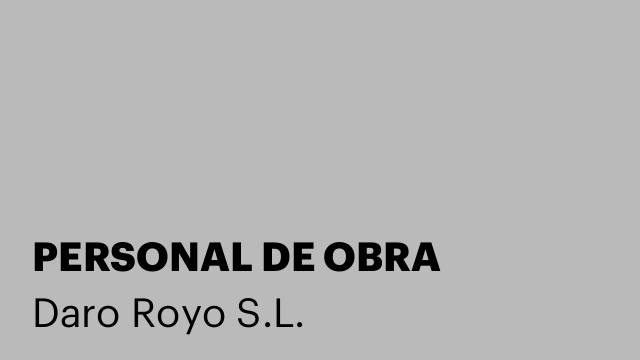PERSONAL DE OBRA
