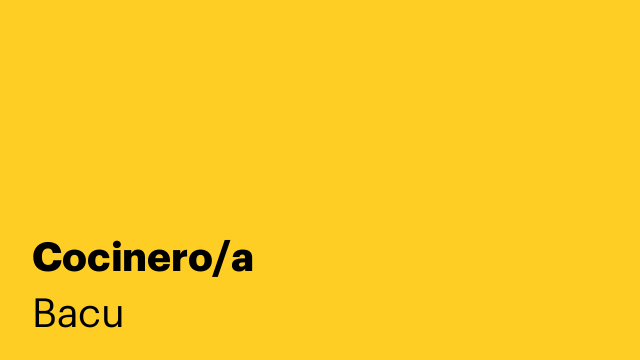 Cocinero/a