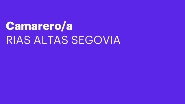 Camarero/a