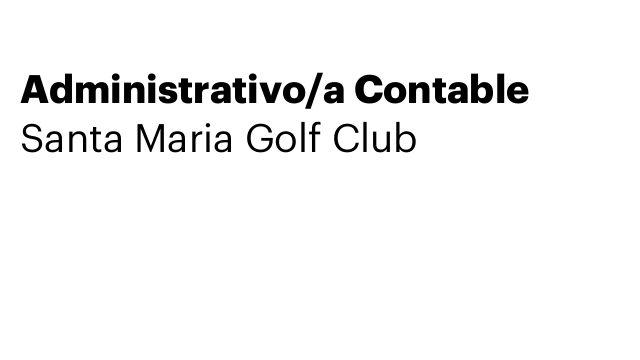 Administrativo/a Contable