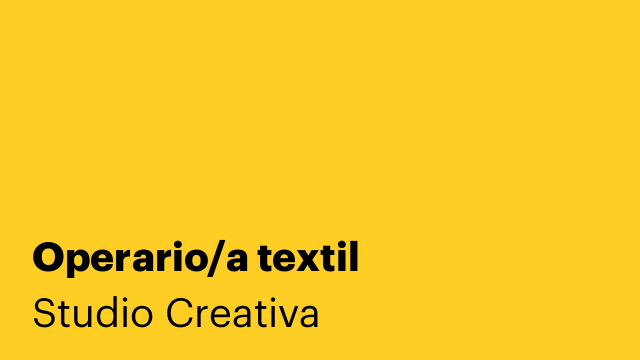 Operario/a textil