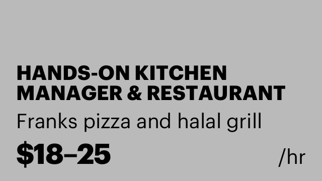 HANDS-ON KITCHEN MANAGER & RESTAURANT OPERATOR
