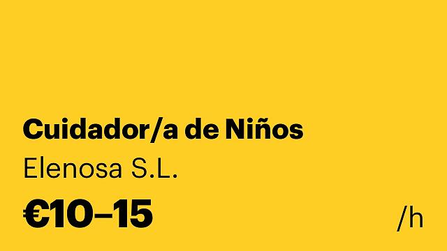 Cuidador/a de Niños