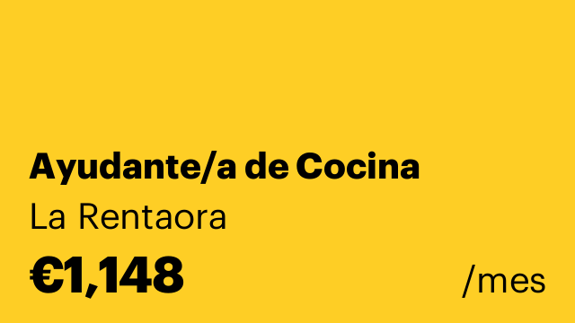 Ayudante/a de Cocina
