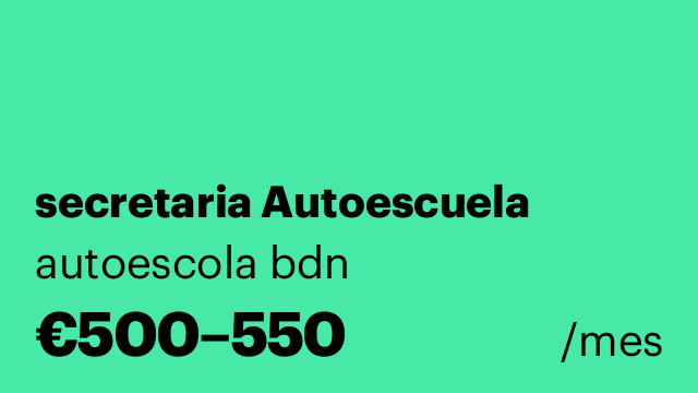 secretaria Autoescuela