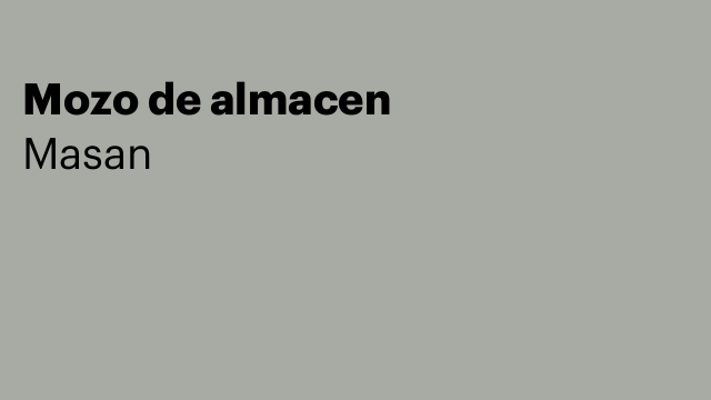 Mozo de almacen