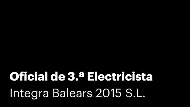 Oficial de 3.ª Electricista