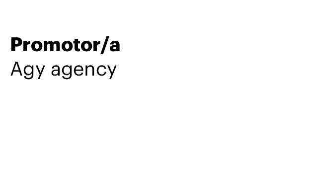 Promotor/a
