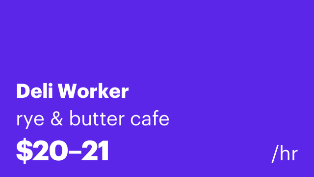 Deli Worker