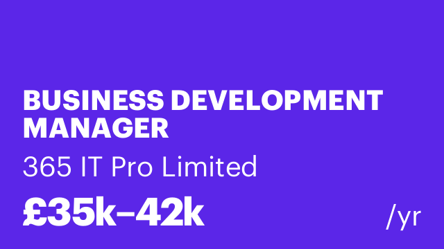 BUSINESS DEVELOPMENT MANAGER