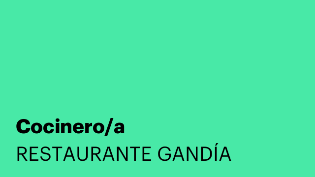 Cocinero/a