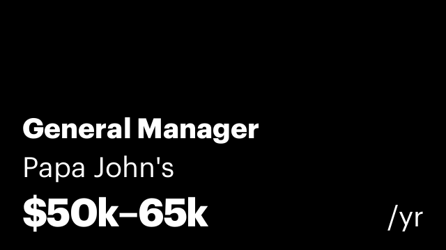 General Manager