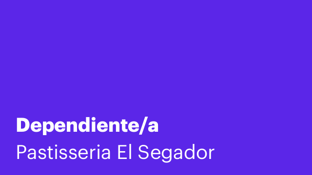 Dependiente/a