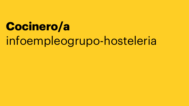 Cocinero/a